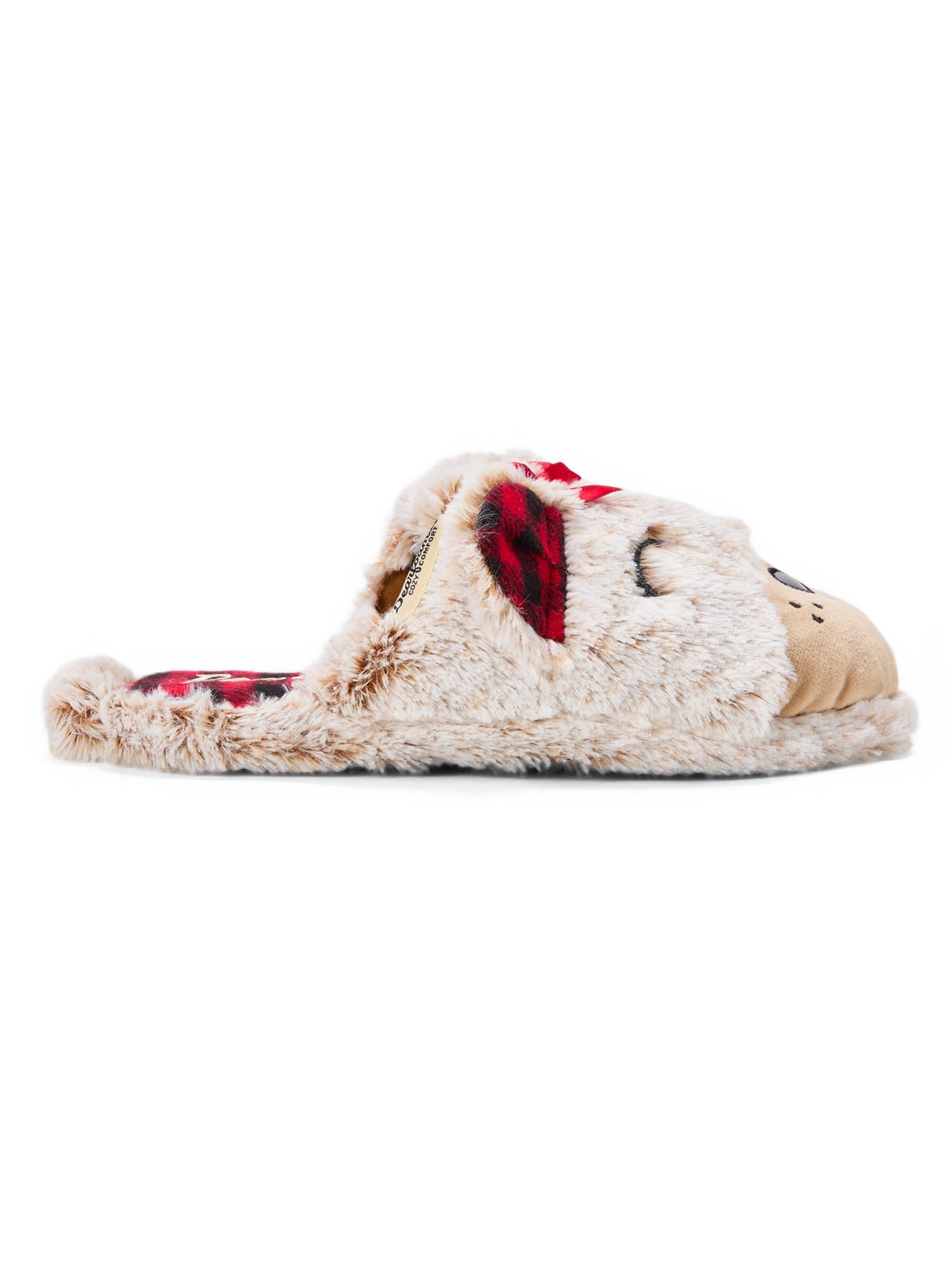 Dearfoams Cozy Comfort Matching Family Bear Slippers