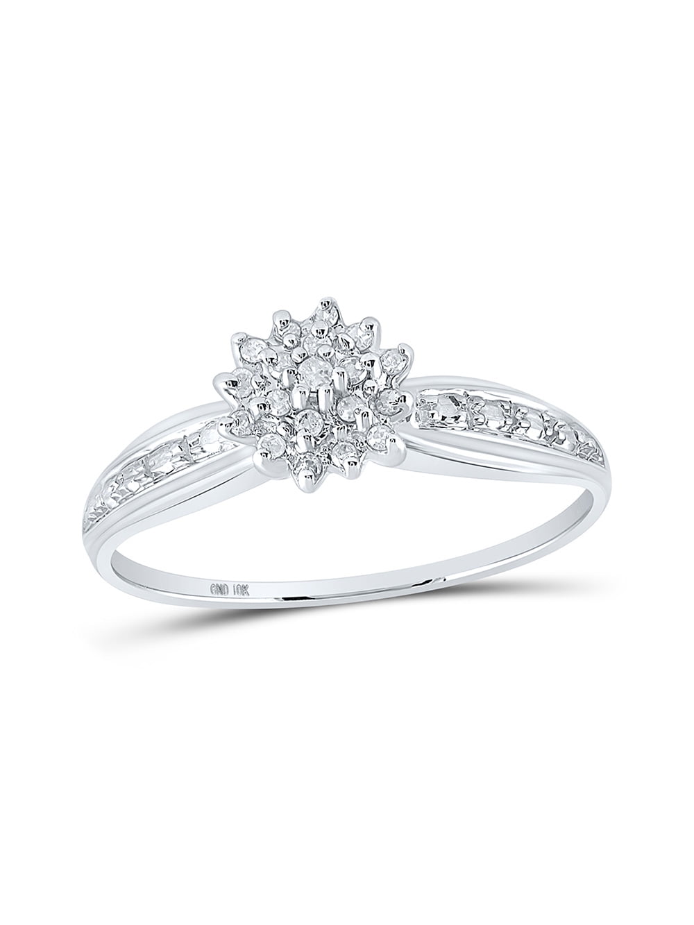 Ross-Simons 0.40 ct. t.w. Diamond Pear-Shaped Cluster Ring in 