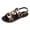 A, variant on Rokment Womens Graphic Sandals 2026 Gold Metallic Fashion Casual Leathre Open Toe Walking Flat Slingback Dress Sandals A Size 6