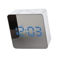 thumbnail image 1 of Reloj Despertador Multifunción Relojes Digitales LED - Temperatura / Modo de lámpara / Snooze / Espejo de Maquillaje - Plaza, azul Plaza luz LED azul perfecl LED Despertador Digital de Viaje, 1 of 4