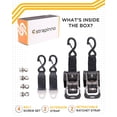 thumbnail image 2 of Trinquete Straps Strapinno de acero inoxidable retráctiles de 4 pies, 2 of 6