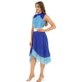 thumbnail image 3 of inhzoy Women's Color Block Ballet Dance Chiffon Contemporary Dance Dress, 3 of 5