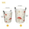 thumbnail image 5 of Kll Flat Mushrooms Waterproof Foldable Laundry Hamper Bucket With Handles For Storage Bin,Kids Room,Home Organizer (Small), 5 of 8