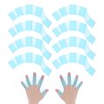 thumbnail image 1 of Uxcell 4 Pair Silicone Swimming Gloves Webbed Half-Finger Frog Type Large Gloves Blue, 1 of 7