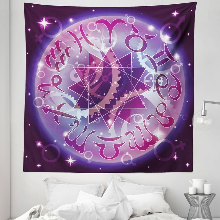 Purple zodiac tapestry sale