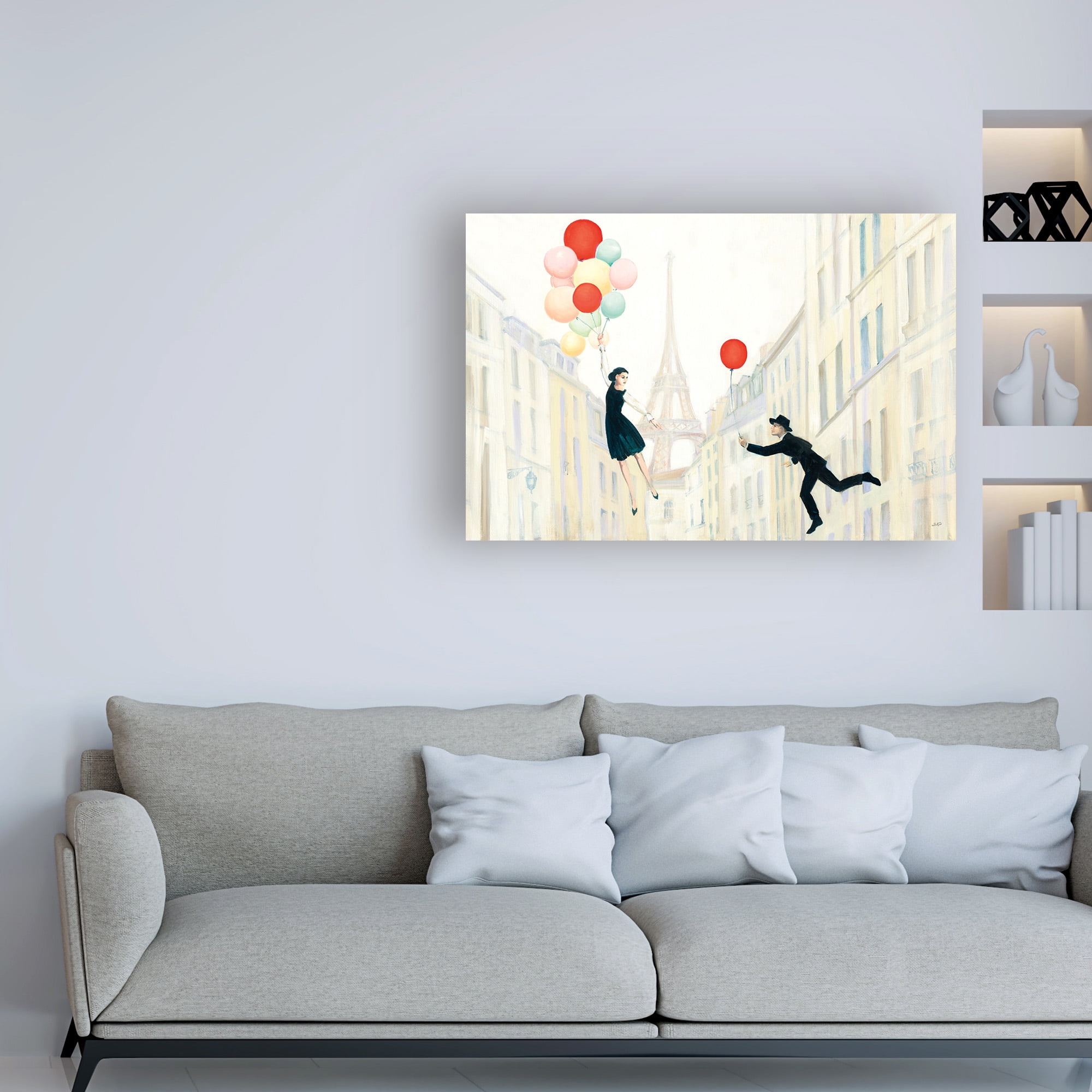 Trademark Fine Art 'Aloft In Paris I' Canvas Art by Julia Purinton
