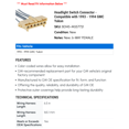 thumbnail image 2 of Headlight Switch Connector - Compatible with 1993 - 1994 GMC Yukon - AC Delco, 2 of 2