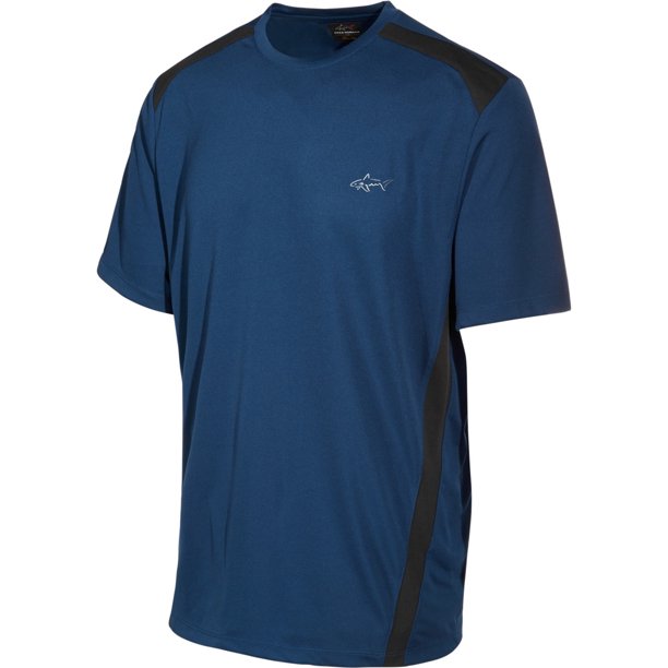 Camiseta básica Greg Norman Attack Life Performance para hombre azul pequeña