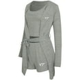 thumbnail image 2 of Women's Concepts Sport Gray Virginia Tech Hokies Rigor Three-Piece Tank, Short & Robe Set, 2 of 5