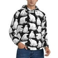 thumbnail image 2 of Wukai Cute Cartoon Polar Bear Print Men Hoodies Fleece Sweatshirts Long Sleeve Sweaters Pullover Fall Outfits Winter Clothes-3X-Large, 2 of 7