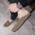 thumbnail image 7 of Bxsruta Men's Plus Size Breathable Casual Loafers, Slip-On Mule Slippers with Soft Sole for Everyday Comfort and Driving, 7 of 7