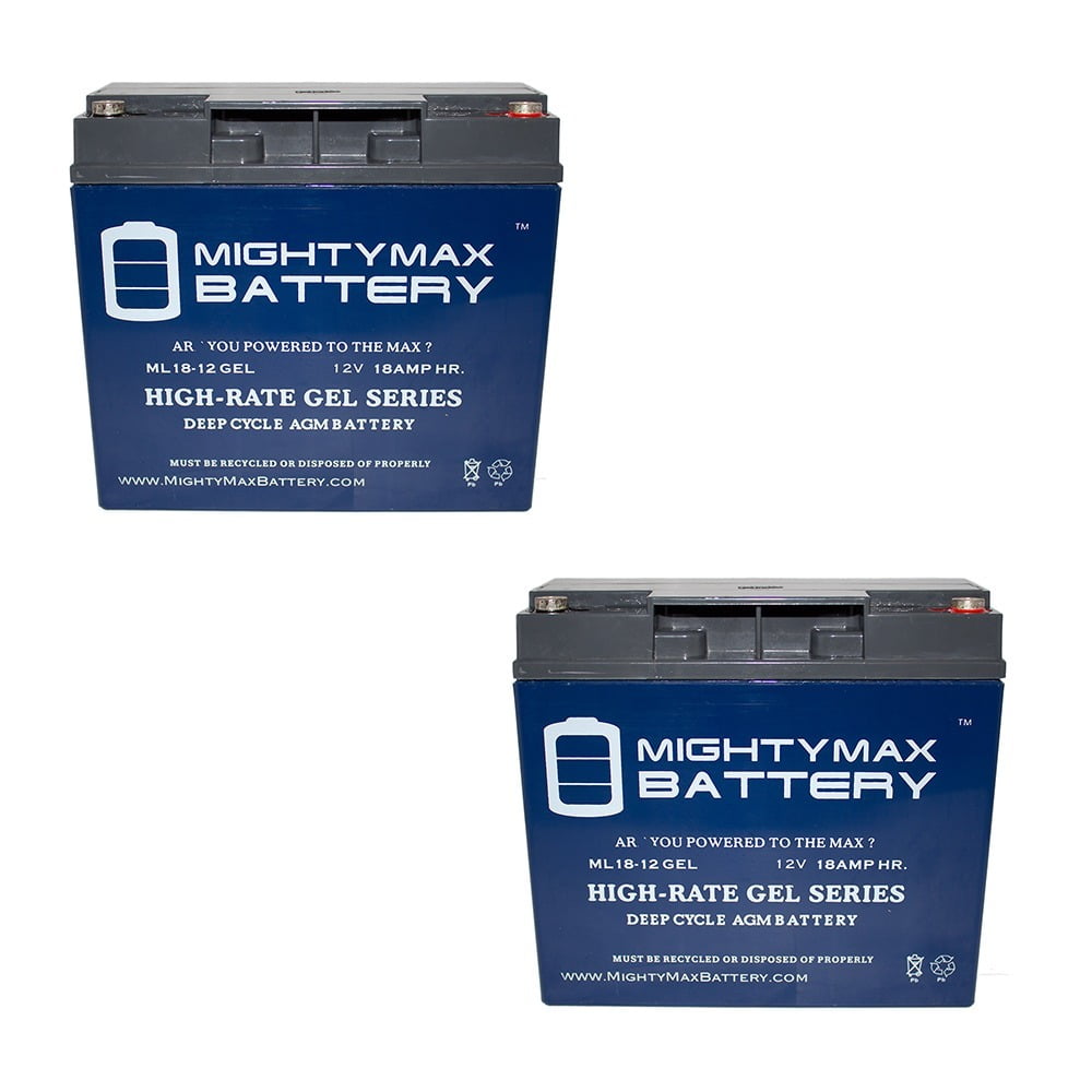 12V 18AH GEL Battery Replacement for Apex APX12180 2 Pack