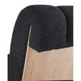 thumbnail image 4 of Meridian Furniture Swoon Black Faux Sheepskin Accent Chair, 4 of 7