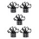 thumbnail image 2 of Cinta de lino de Navidad Bearachild decoración a cuadros 5m negro rojo, 2 of 6