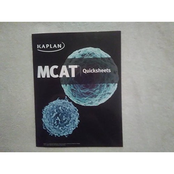 Pre-Owned KAPLAN MCAT - Quicksheets, 9781506203317, 1506203310, Paperback,