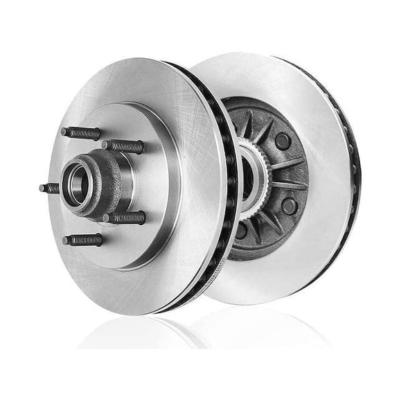 Front Brake Rotor Set - Compatible with 2000 - 2002 Ford Expedition 2001