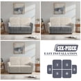 thumbnail image 5 of TSOVTHRID Floral Vintage Beige Print Loveseat Covers Stretch Love Seat Sofa Covers Washable Reclining Loveseat Slipcover 2 Seat Couch Covers for Living Room Decor, 5 of 7