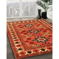 thumbnail image 3 of Ahgly Company Machine Washable Indoor Round Traditional Red Area Rugs, 3' Round, 3 of 7