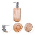 thumbnail image 5 of Unique Bargains 1 Pc Elegant Soap Pump Dispenser for Bathroom 16.9oz Orange Silver Tone, 5 of 6