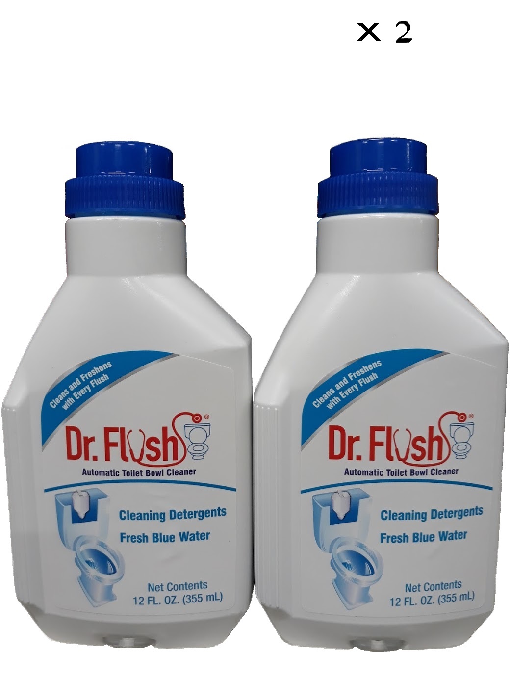 Dr. Flush Automatic Toilet Bowl Liquid Cleaner, Fresh Blue Water
