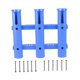 thumbnail image 5 of Soporte para caña de pescar de 3 tubos, fácil instalación, portátil. Azul, 5 of 8