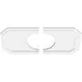 thumbnail image 2 of 22"W x 11"H x 7"ID x 7 1/2"C x 1"P Emerald Architectural Grade PVC Contemporary Ceiling Medallion, Two Piece, 2 of 11