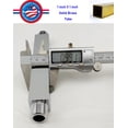 thumbnail image 3 of Aquaiaw Ceiling Mount Square Shower Arm, 6", Brass, Polished Chrome, 3 of 6