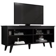 thumbnail image 2 of Madesa TV Stand Entertainment Center with 4 Shelves and Cable Management for 50, 55 Inch Media Storage Living Room and Bedroom Modern Wooden Television Media Console - Black, 2 of 5