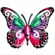 thumbnail image 2 of Mariposas de Hierro para Decorar la Pared, Esculturas de Mariposas de Metal para Jardín, Decoración de Patio, Estatuas Colgantes de Mariposas., 2 of 5