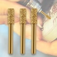thumbnail image 6 of SunniMix 3 Pieces Grinding Bit Cylinder Grinding Head Diamond Grinding Burr Drill Bit 8mm, 6 of 8