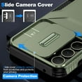 thumbnail image 3 of for Samsung Galaxy A54 5G Rugged Case with Camera Lens Sliding Cover, Heavy Duty PC Protective Shockproof Cover with Slide Camera Cover Upgraded Drop Resistant Case for Galaxy A54 5G, Darkgreen, 3 of 7