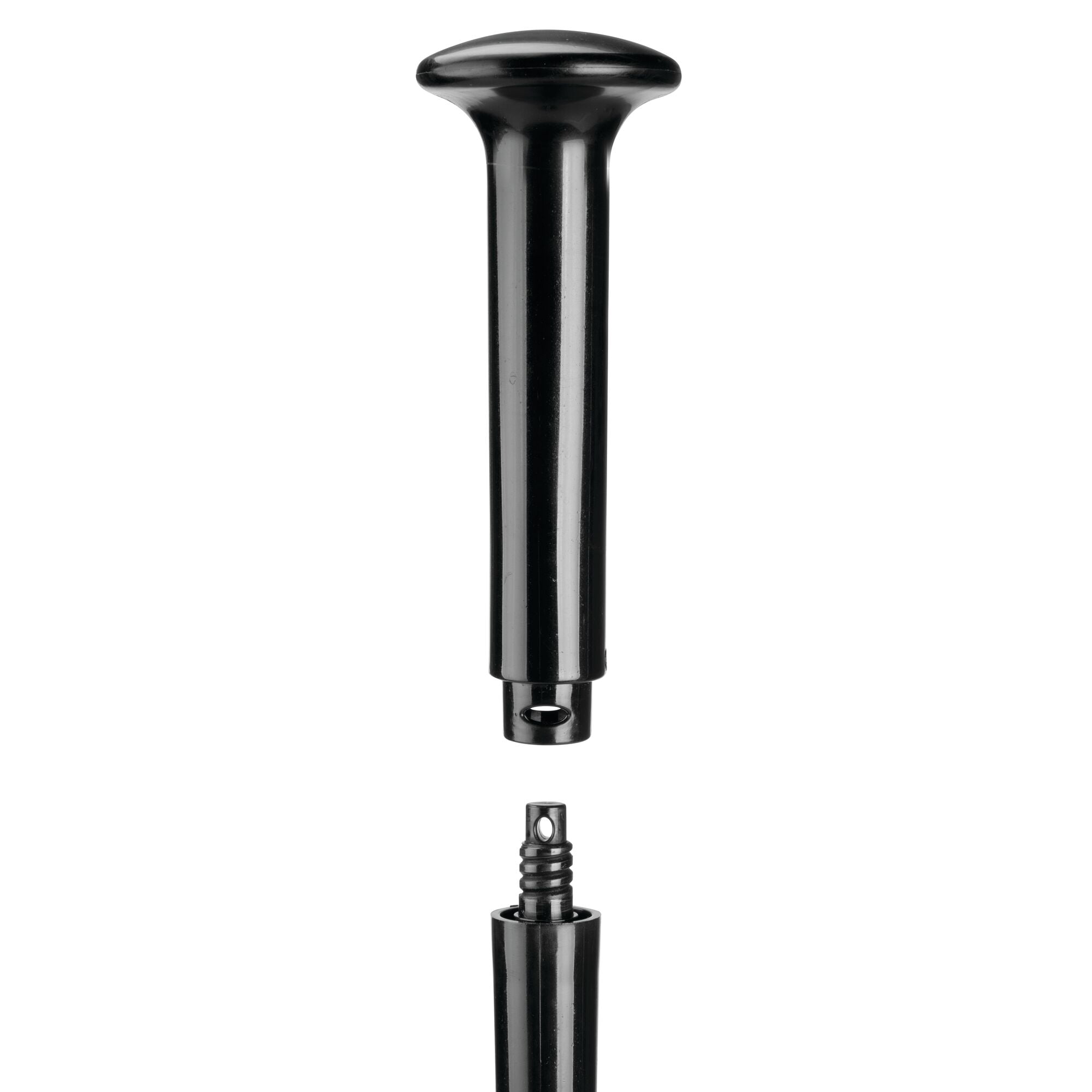 mDesign Hidden Plunger and Brush Set for Toilet Bowl - Black