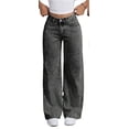 thumbnail image 1 of Pantalones vaqueros bordados con lazo for mujer Y2k, pierna recta, pantalones vaqueros de cintura alta, pantalones largos sueltos, pantalones adelgazantes, 1 of 7