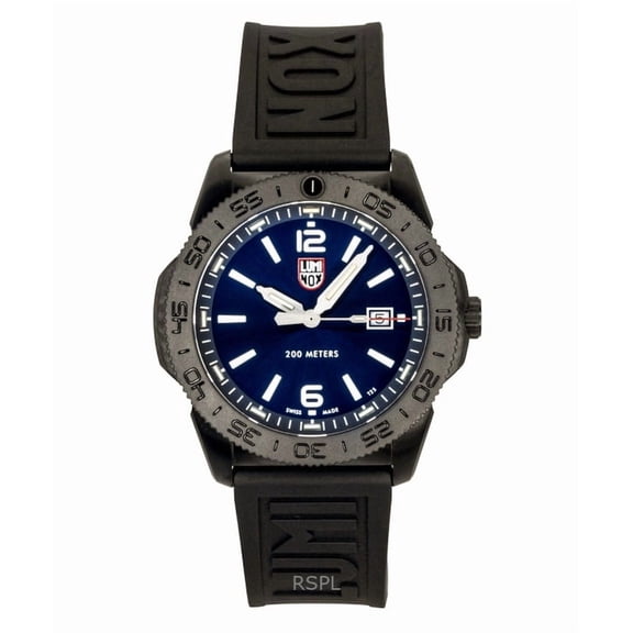 Luminox Pacific Diver Rubber Strap Blue Sunray Dial Quartz Diver's XS.3123.B 200M Men's Watch
