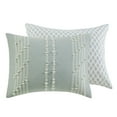 thumbnail image 6 of INK+IVY Kara 3 Piece Full/Queen Cotton Jacquard Duvet Cover Set Aqua, 6 of 6