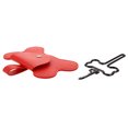 thumbnail image 1 of OULII Fournitures de Nettoyage pour Animaux Sac Distributeur Rouge PU pour Marcher Animal 1Pcs, 1 of 7