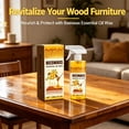thumbnail image 6 of Beeswax Spray for Wood, Bees Wax Furniture Polish and Cleaner with Sponge and Towel, Natural Beeswax Cleaner for Furniture Floors Cabinets, Wood Care for Shine and Protection, 6 of 8