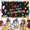 thumbnail image 1 of Primer día de clases Guirnalda Banner Decoración Escuela Introducción Decoración 180 cm x 110 cm Wmkox8yii gf11234, 1 of 7
