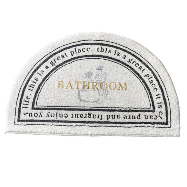Alfombra de piso antideslizante Decoración de interiores amigable con Alfombra súper absorbente Secable Aplicaciones amplias Suave para Semicírculo de baño