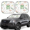thumbnail image 2 of Picia Frog and Mushrooms 2 Piece Car Windshield Sun Shade Foldable | Foldable Sun Shield for Front Window Blocks UV Rays and Keeps Your Vehicle Cool-, 2 of 7