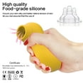 thumbnail image 7 of Birdsexy Sucking Vibrator Sex Toys for Women, Rechargeable Clitoral Nipple Stimulator with 7 Suction Modes, Mini Suction Cup Vibrator Tongue Sucking Clitoris Masturbator - Yellow, 7 of 7