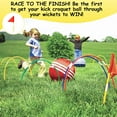 Kovot Giant Kick Croquet Game Set Includes Inflatable Croquet Balls