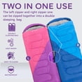 thumbnail image 3 of General Sleeping Bag for Adults and Kids - Lightweight Camping Sleeping Bag for Girls, Boys, Youths, Ultralight Backpacking Sleeping Bag for Cold Weather - Compression Sack Included(Left Zipper), 3 of 12