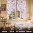 thumbnail image 5 of Swag Curtain Valances Maple Tree Pine Swag Valances for Kitchen Windows Watercolor Plants Purple Short Topper Curtains Valance Tier Pair for Kitchen Bedroom Living Room Bathroom 28"x36", 5 of 8