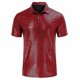 thumbnail image 1 of pstuiky camisetas camisas para hombre, Camisa de manga corta con botones y cuello abatible con purpurina de color liso para hombre ropa de hombre xl, 1 of 5