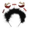 thumbnail image 4 of Diadema de murciélago con purpurina para Halloween, recuerdo de Festival, aro para el pelo multifuncional Hugtrwg Para estrenar, 4 of 6