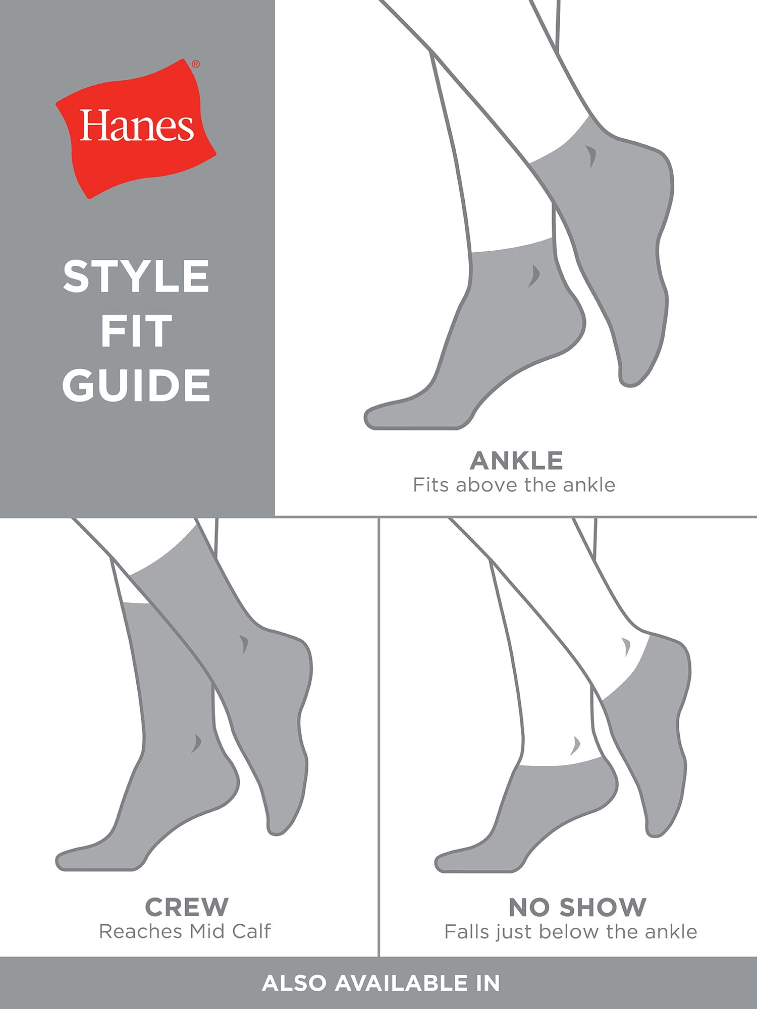 Hanes Women's Comfort Fit Ext. size Ankle Socks 10-pack 