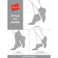 thumbnail image 3 of Hanes Women's Comfort Fit Ankle Socks, Extended Size 10-Pack, 3 of 6