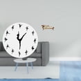 thumbnail image 2 of Reloj de pared con bailarina bailando, reloj decorativo colgante, reloj silencioso, reloj de , casa de muñecas, sofá en miniatura, muebles de ma, 2 of 8