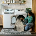 thumbnail image 4 of My Magic Carpet Washable Rug - Stain Resistant, Waterproof, Non-Slip - Pet & Family Friendly Machine Washable Indoor Rugs for Bedroom, Living Room, Kitchen (Parviz Brown, 2.5x7), 4 of 6